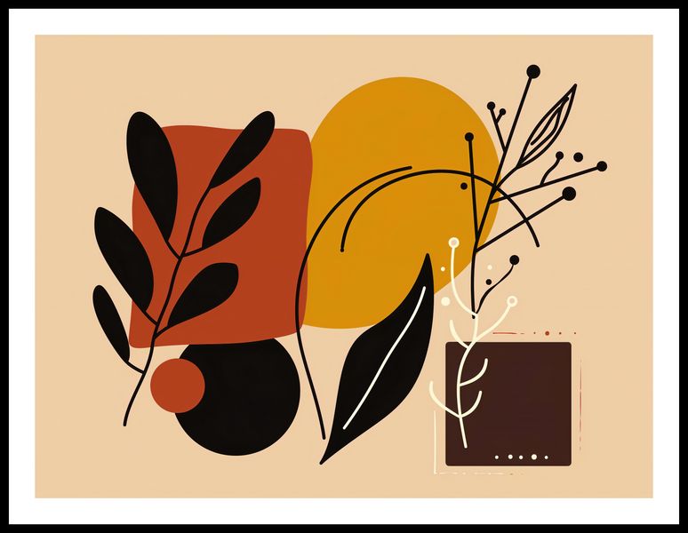 Plakat 80x60cm Ciepłe Kontury zdjęcie 3