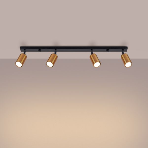 Plafon WINX 4L czarny/miedź zdjęcie 3