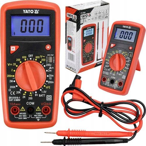 MIERNIK CYFROWY ELEKTRYCZNY MULTIMETR TEST BATERII LCD na Arena.pl