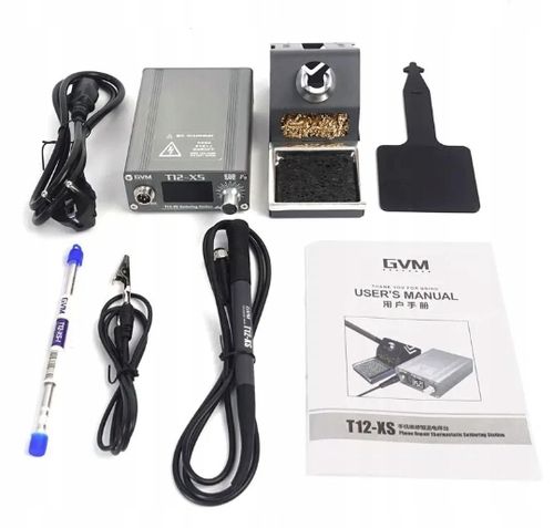 GVM T12-XS STACJA LUTOWNICZA LUTOWNICA NA GROTY T12 80-480°C 72W + GROT na Arena.pl