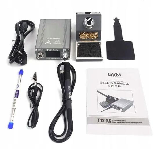 GVM T12-XS STACJA LUTOWNICZA LUTOWNICA NA GROTY T12 80-480°C 72W + GROT zdjęcie 5