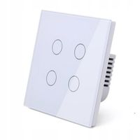 DOTYKOWY WŁĄCZNIK ŚWIATŁA 4K POCZWÓRNY WYŁĄCZNIK SZKLANY