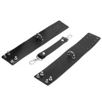 skórzane kajdanki ze skóry naturalnej. regulowane kajdanki na ręce. zabawa