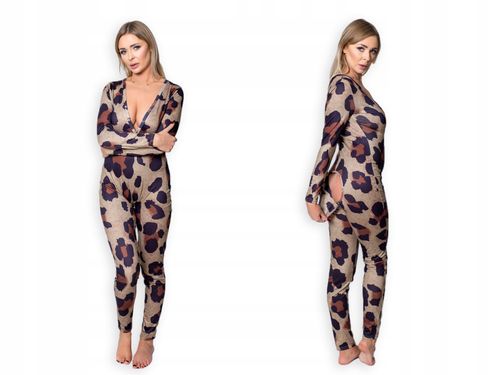 PIŻAMA Rozpinana klapka na pupie PANTERKA r.XL na Arena.pl