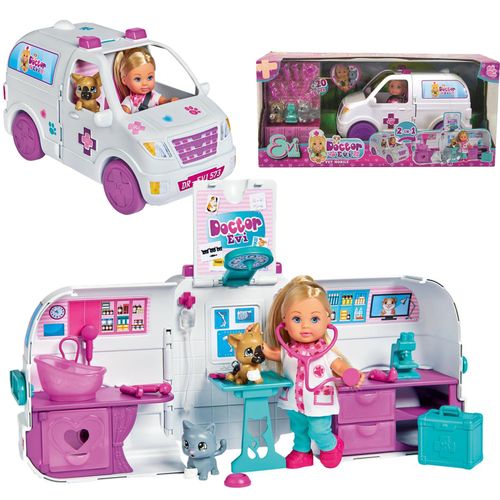 SIMBA Ambulans 2w1 Lalka Evi + Akcesoria na Arena.pl