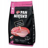 Pan Mięsko Karma sucha CIELĘCINA z PRZEPIÓRKĄ Małe rasy SZCZENIAK XS 9kg