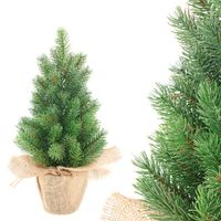 CHOINKA SZTUCZNA mała gęsta zielona ŚWIERK PE 40 cm + DONICZKA
