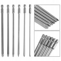 6X DŁUGIE BITY PHILIPS KLUCZE ZESTAW BITÓW PH 150mm PH1 3.0-4.5 PH2 4.5-6.0