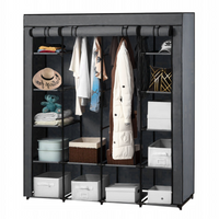 SZAFA MATERIAŁOWA TEKSTYLNA SKŁADANA GARDEROBA XXL