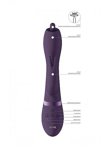 wibrator nilo   pinpoint rotating g spot rabbit   purple na Arena.pl