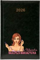Kalendarz A5 2026 tygodniowy KSIĄŻKOWY PREZENT DLA MAKIŻAŻYSTKI Z IMIENIEM