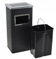 Popielnico-kosz stal nierdzewna Brunbeste 30l czarny