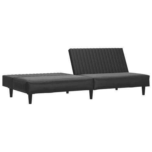 2-osobowa sofa, czarna, sztuczna skóra na Arena.pl