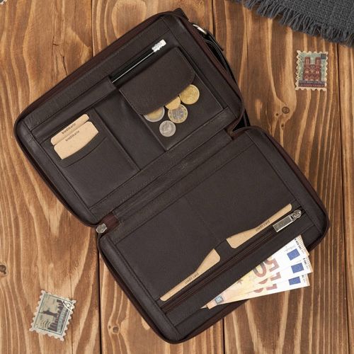 klasyczna saszetka męska ze skóry z organizerem paolo peruzzi t-26-br na Arena.pl