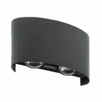 LAMPA ŚCIENNA ELEWACYJNA ZEWNĘTRZNY KINKIET LED 4W IP65 GÓRA DÓŁ