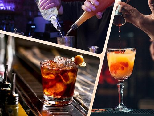 ZESTAW BARMAŃSKI 17 ELEMENTÓW SHAKER STOJAK DUŻY PROFESJONALNY DO DRINKÓW na Arena.pl