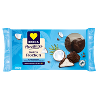 edeka kokos-flocken kokos w aksamitnie gorzkiej czekoladzie 200 g