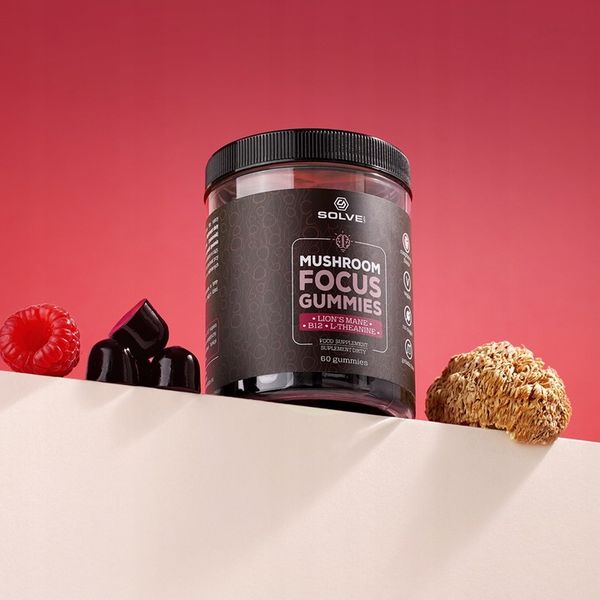 Żelki z Lion's mane Focus Gummies vegańskie i bez cukru zdjęcie 2