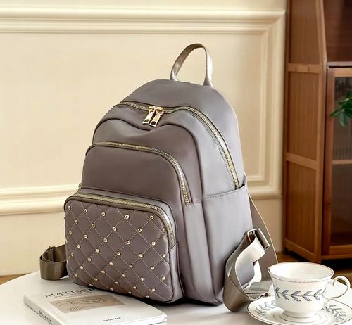 Szary Plecak Damski Elegancki | Pojemny 2w1 | Praca Szkoła na Arena.pl