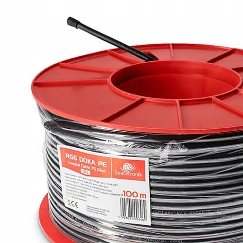 Kabel RG6 Spacetronik DOKA PE 4K Trishield 100m na Arena.pl