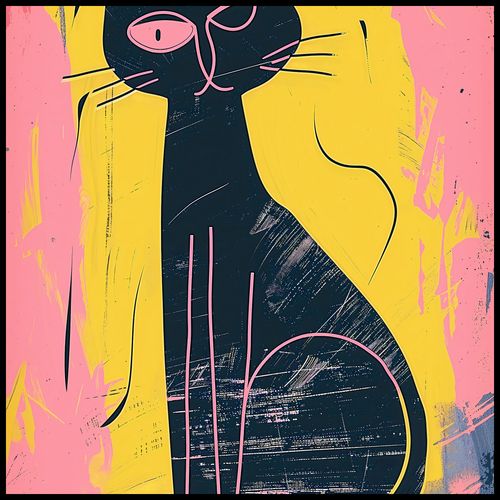 Plakat 80x80cm Kontrastowa Kotka na Arena.pl