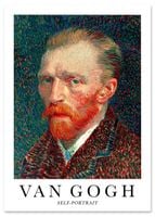 Plakat cyfrowy do wydruku portret van gogh