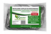 100x Szpilki Metalowe Do Agrotkaniny Agrowłókniny Geowłóknina Kotwy Kołki