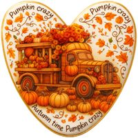 CIASTKO LUKROWANE PUMPKIN EXPERIENCES ROZ.M SERCE JESIEŃ RĘCZNIE ROBIONE