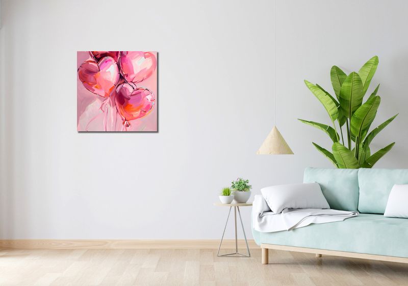 Obraz 60x60cm Miłość w Powietrzu zdjęcie 2