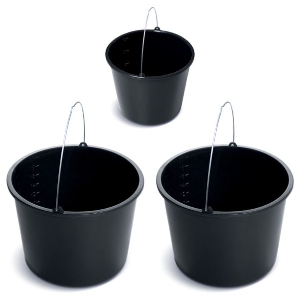 3x wiadro budowlane gospodarcze 2x20L + 12L zdjęcie 1