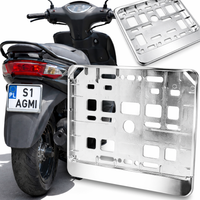Ramka Pod Tablice Rejestracyjną Skuter Motorower CHROM Ramki rejestracji