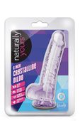 naturally yours  6 crystalline dildo  amethyst