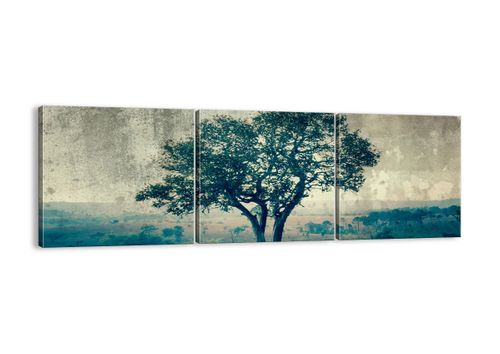 Obraz Na Płótnie - Drzewo Samotność  - 90X30 Cm - Ca90X30-3627 na Arena.pl