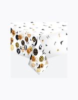 Obrus papierowy na stół impreza zabawa Halloween balony dynie 120x180 cm