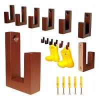 Drewniane Wieszaki na Kurtki Lakierowane Braz na Sciane Drewniany Hak Dab