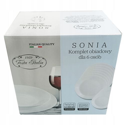 Komplet obiadowy Sonia 18-elementowy na Arena.pl