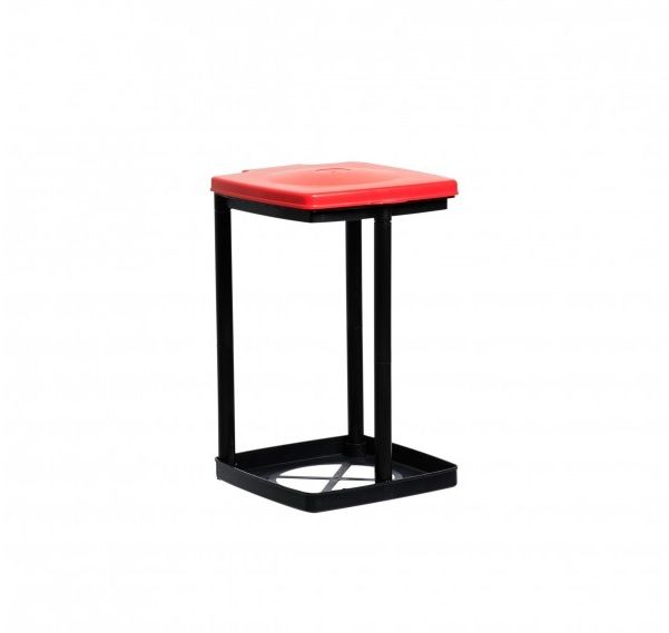 KOSZ ŚMIECI STELAŻ STOJAK NA WORKI 120 L NIEBIESKI zdjęcie 4