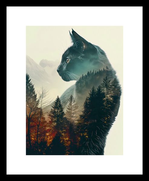 Plakat 15x20cm Koci Duch Lasu zdjęcie 3