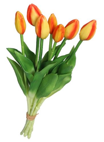 TULIPANY BUKIET TULIPANÓW GUMOWANE GUMOWE SILIKONOWE JAK ŻYWE 7SZT na Arena.pl