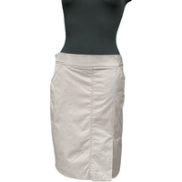 Spódnica Midi Lekka Wygodna Stylowa Wytrzymała Biała Rozmiar 40