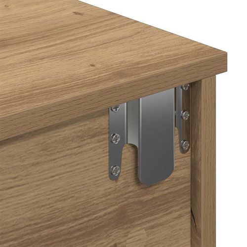 Półka ścienna z szufladami, dąb artisian, 80x31x17 cm na Arena.pl