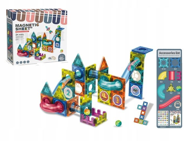 Klocki magnetyczne tor 3k zdjęcie 1