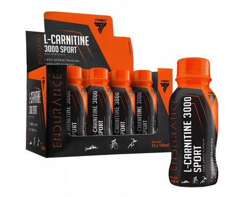 SHOT KARNITYNA REDUKCJA L-CARNITINE 3000 SPORT 12x100ml PEAR-APPLE na Arena.pl