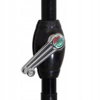 PARASOL OGRODOWY ŁAMANY SKŁADANY DUŻY SOLIDNY CZERWONY MOCNY 260cm Z KORBĄ