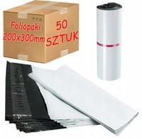 foliopaki kurierskie białe 200x300mm - 50 szt.