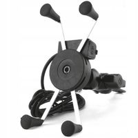 2 x Uchwyt ROWEROWY TELEFON GPS z ŁADOWARKA USB XL