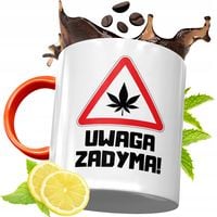 Kubek Pomarańczowy Dla Palacza Prezent Z Nadrukiem Ze Zdjęciem