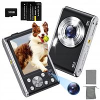 APARAT CYFROWY FOTOGRAFICZNY 4K 48MP 16X ZOOM DLA DZIECI KAMERA +KARTA 32GB