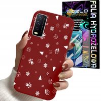 ETUI DO VIVO Y11S - ŚWIĄTECZNE WZORY CHOINKA + FOLIA