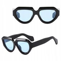 OKULARY PRZECIWSŁONECZNE filtr UV400 Czarne damskie męskie + ETUI + ŚCIERKA